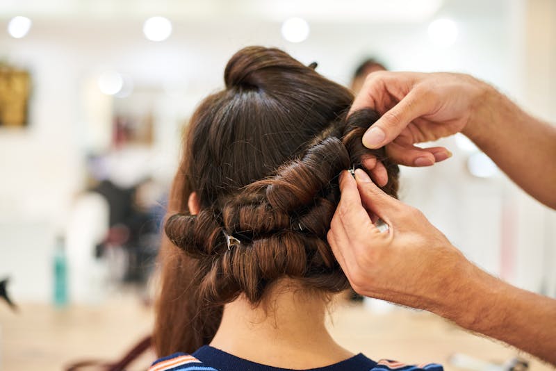 Professional hairstyling result by Nisha Beauty Salon Kuwait
