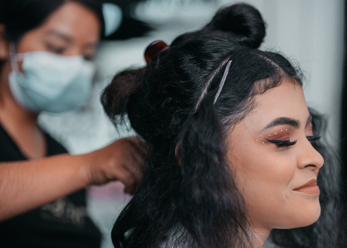 Creative hairstyling and color services by Nisha Beauty Salon Kuwait